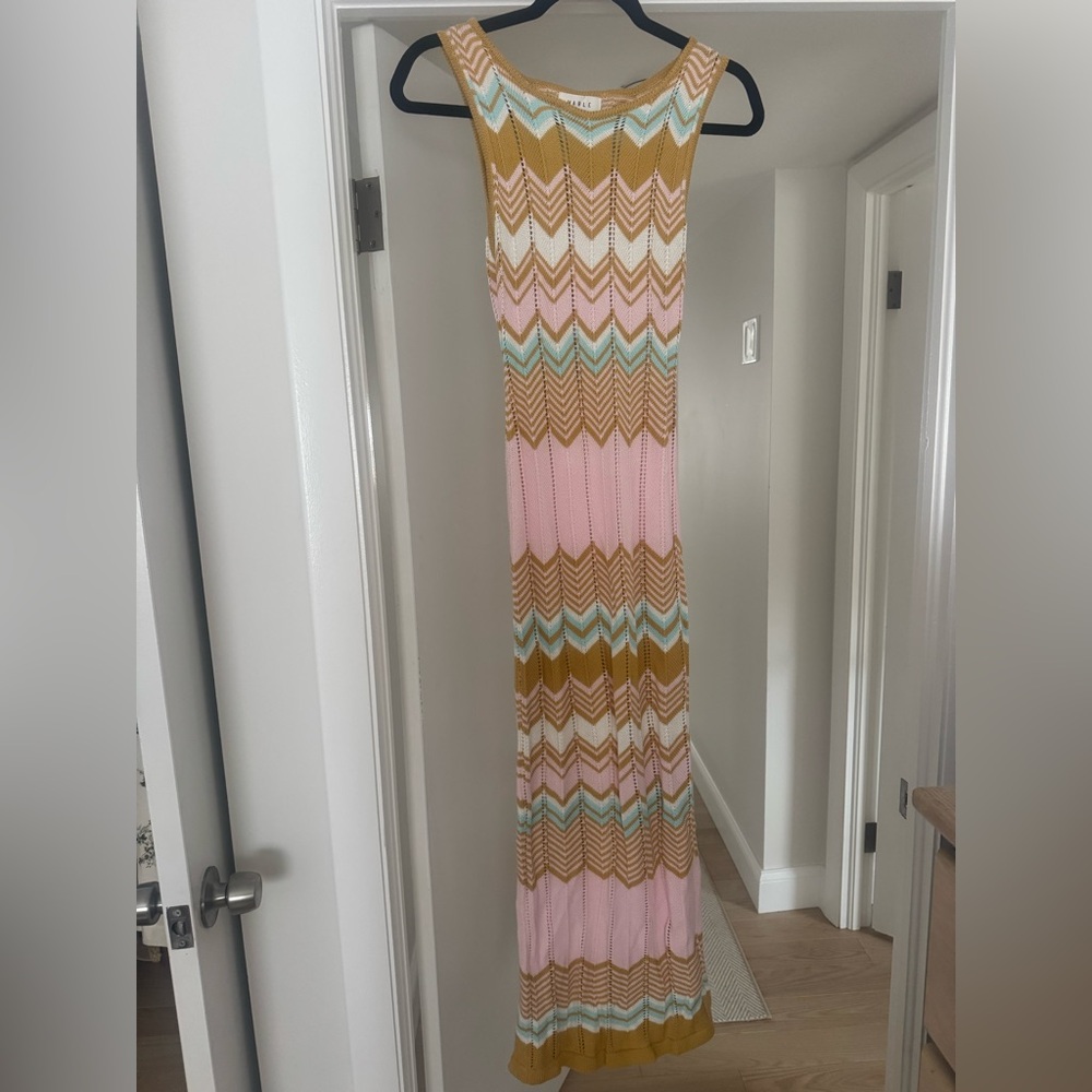 Multicolor Chevron Maxi Dress